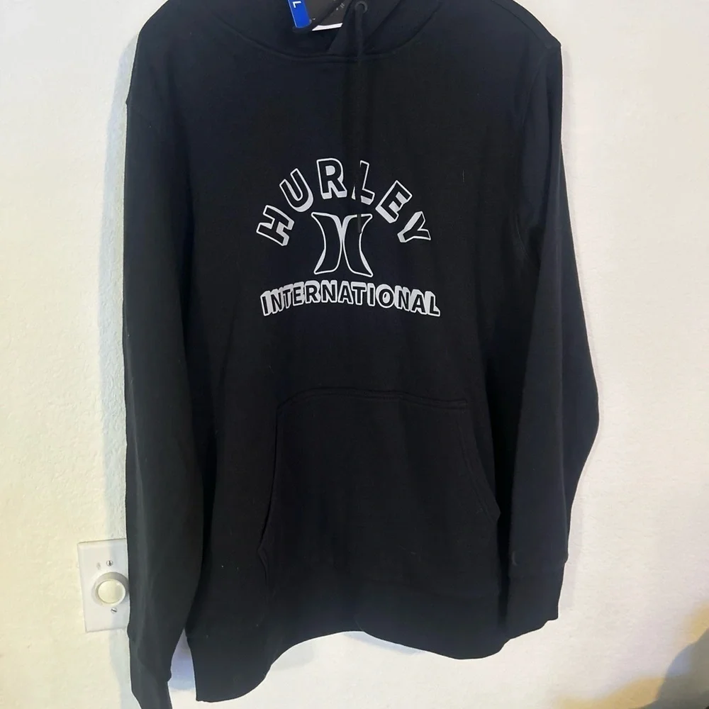 NWT Hurley Men's Black Hoodie Large
